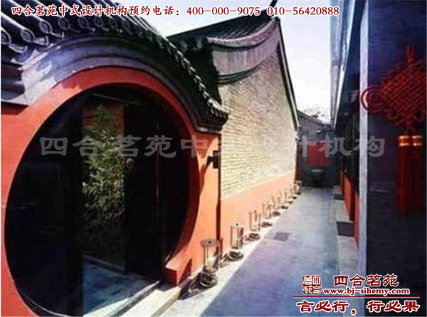 四合院走廊圖 在此例四合院效果圖中,魚眼鏡頭的拍攝讓走廊變得更加生動(dòng)了